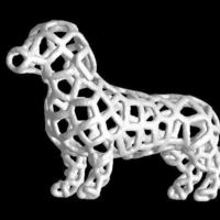 Small Voronoi DachsHund 3D Printing 52621