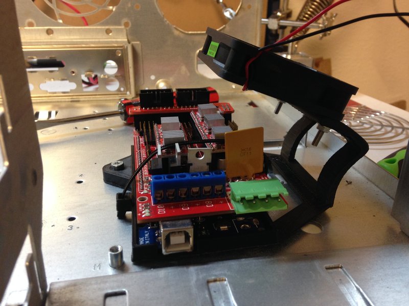 Arduino/RAMPS 1.4 base plate with 60mm Fan mount