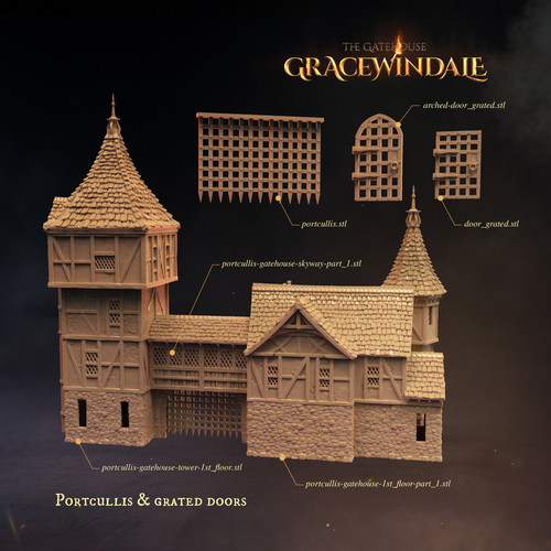 Gracewindale Gatehouse 3D Print 526496
