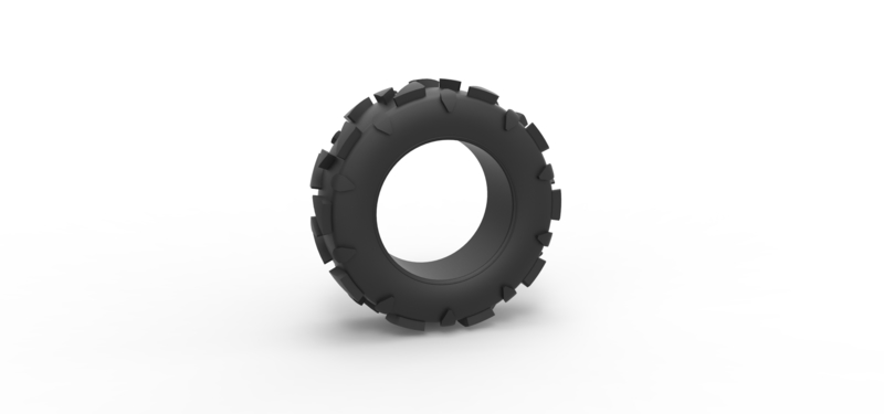 Diecast offroad tire 81 Scale 1:25