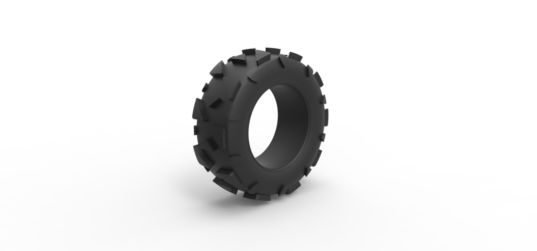 Diecast offroad tire 81 Scale 1:25 3D Print 526579