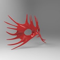 Small Masquerade Mask Sea "Ursula" 3D Printing 52658