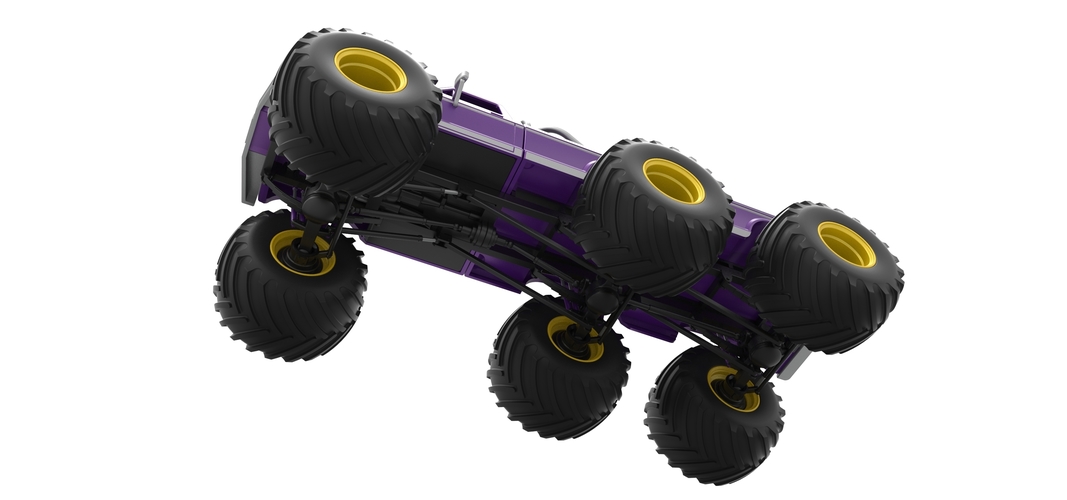 Monster Truck 6x6 concept Version 2 Scale 1:25 3D Print 526588