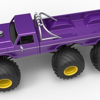 Monster Truck 6x6 concept Version 2 Scale 1:25 - Thumbnail 4