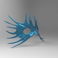 Masquerade Mask Sea "Ursula" - Thumbnail 2