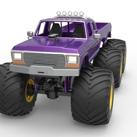 Monster Truck 6x6 concept Version 2 Scale 1:25 - Thumbnail 5