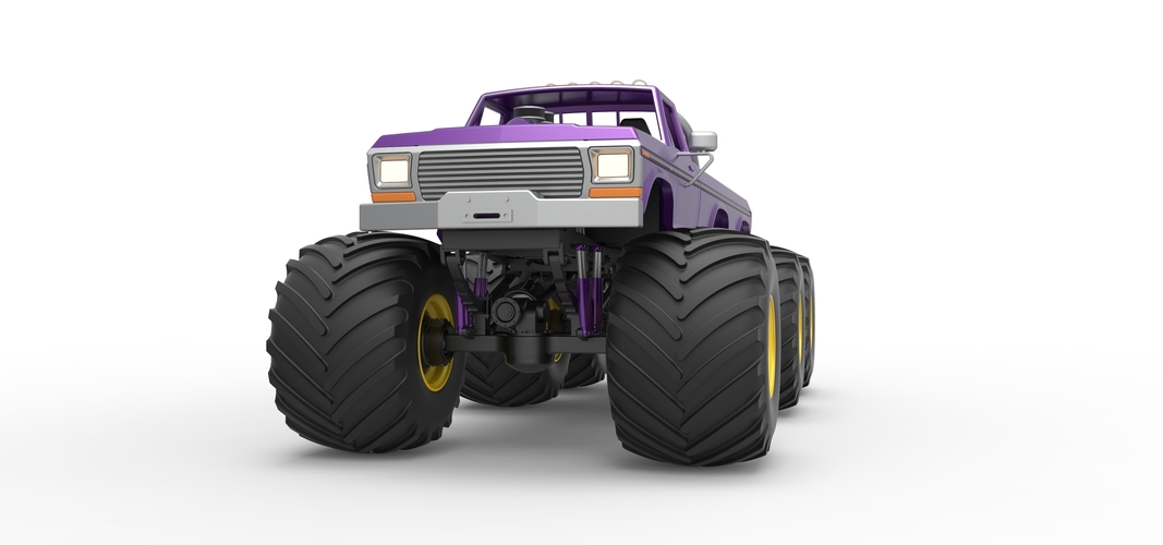 Monster Truck 6x6 concept Version 2 Scale 1:25 3D Print 526591