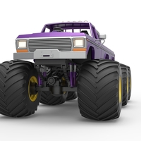 Monster Truck 6x6 concept Version 2 Scale 1:25 - Thumbnail 6