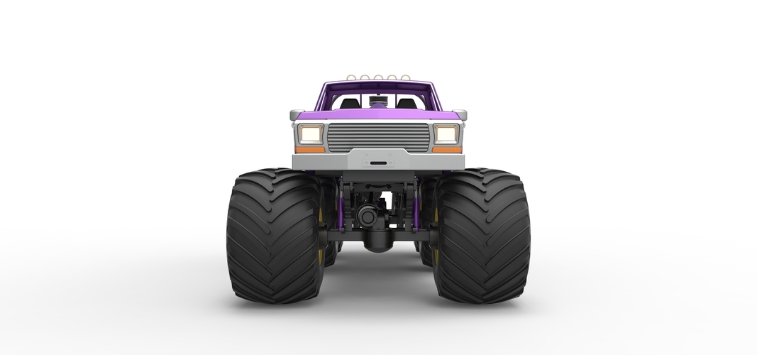 Monster Truck 6x6 concept Version 2 Scale 1:25 3D Print 526592