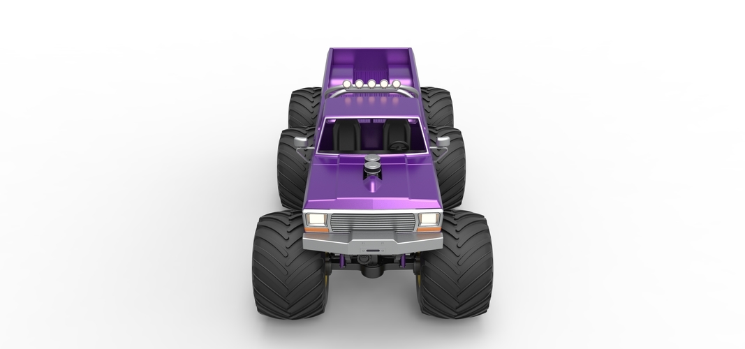 Monster Truck 6x6 concept Version 2 Scale 1:25 3D Print 526593