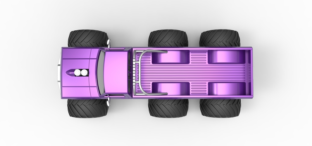 Monster Truck 6x6 concept Version 2 Scale 1:25 3D Print 526596