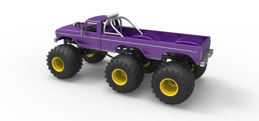 Monster Truck 6x6 concept Version 2 Scale 1:25 3D Print 526597