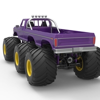 Monster Truck 6x6 concept Version 2 Scale 1:25 - Thumbnail 14