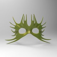 Masquerade Mask Sea "Ursula" - Thumbnail 3