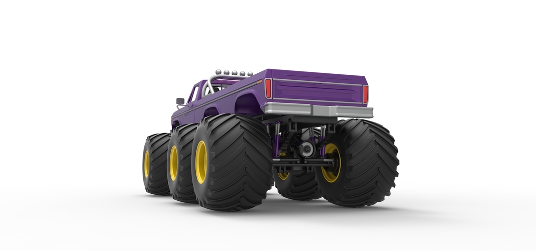 Monster Truck 6x6 concept Version 2 Scale 1:25 3D Print 526600