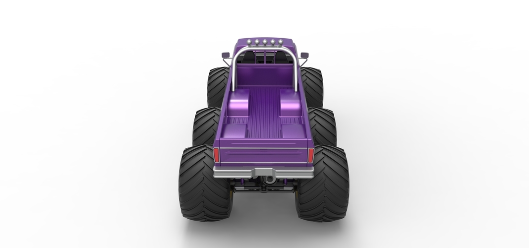 Monster Truck 6x6 concept Version 2 Scale 1:25 3D Print 526602