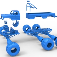 Monster Truck 6x6 concept Version 2 Scale 1:25 - Thumbnail 18