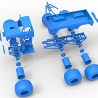 Monster Truck 6x6 concept Version 2 Scale 1:25 - Thumbnail 19
