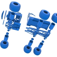 Monster Truck 6x6 concept Version 2 Scale 1:25 - Thumbnail 20