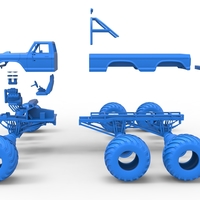 Monster Truck 6x6 concept Version 2 Scale 1:25 - Thumbnail 22