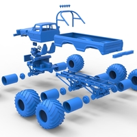 Monster Truck 6x6 concept Version 2 Scale 1:25 - Thumbnail 24