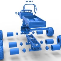 Monster Truck 6x6 concept Version 2 Scale 1:25 - Thumbnail 25