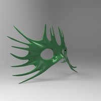 Masquerade Mask Sea "Ursula" - Thumbnail 5