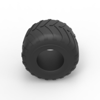 Monster Jam tire 28 Scale 1:25 - Thumbnail 6