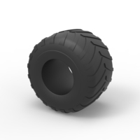 Monster Jam tire 28 Scale 1:25 - Thumbnail 7