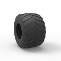 Monster Jam tire 28 Scale 1:25 - Thumbnail 8