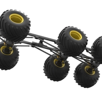 Chassis of 6x6 Monster Truck Version 2 Scale 1:25 - Thumbnail 3