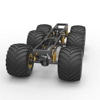 Chassis of 6x6 Monster Truck Version 2 Scale 1:25 - Thumbnail 5