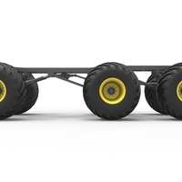 Chassis of 6x6 Monster Truck Version 2 Scale 1:25 - Thumbnail 9