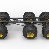Chassis of 6x6 Monster Truck Version 2 Scale 1:25 - Thumbnail 10