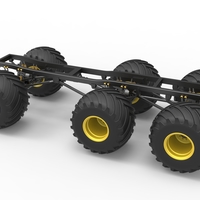 Chassis of 6x6 Monster Truck Version 2 Scale 1:25 - Thumbnail 12