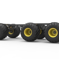 Chassis of 6x6 Monster Truck Version 2 Scale 1:25 - Thumbnail 13