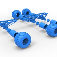 Chassis of 6x6 Monster Truck Version 2 Scale 1:25 - Thumbnail 17