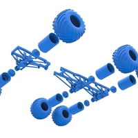 Chassis of 6x6 Monster Truck Version 2 Scale 1:25 - Thumbnail 18