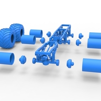 Chassis of 6x6 Monster Truck Version 2 Scale 1:25 - Thumbnail 19