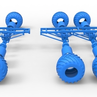 Chassis of 6x6 Monster Truck Version 2 Scale 1:25 - Thumbnail 20