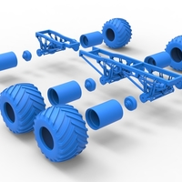 Chassis of 6x6 Monster Truck Version 2 Scale 1:25 - Thumbnail 21