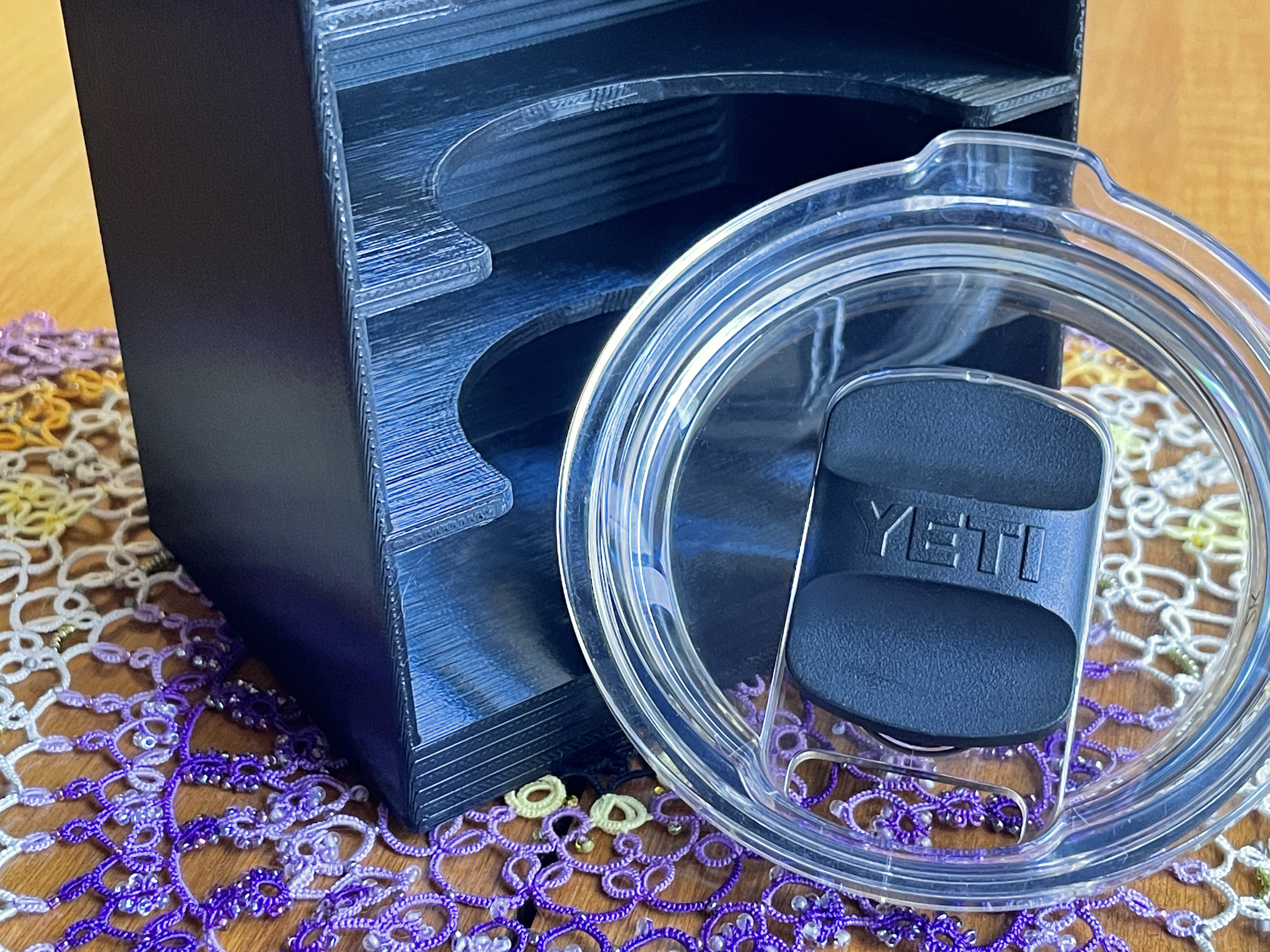 3D Printed Drinkware Lid Rack Organizer Bundle – Fits YETI® lids by  Stephanie Cervi Design