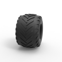 Diecast Monster Jam tire 29 Scale 1:25 - Thumbnail 3