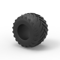 Diecast Monster Jam tire 29 Scale 1:25 - Thumbnail 7