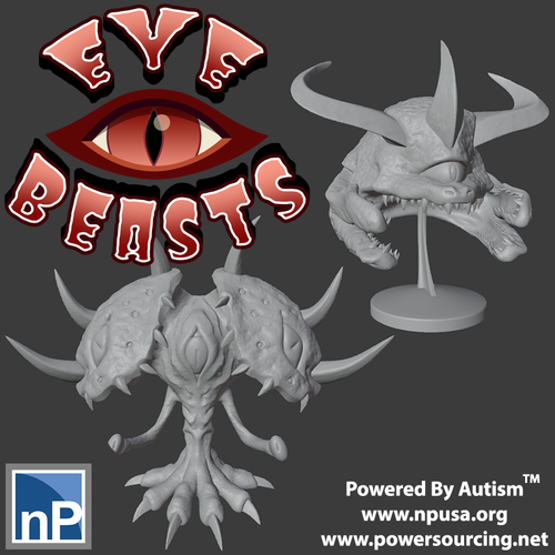 Giant Flying Eye Beasts 3D Print 526715