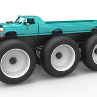 Monster Truck 6x6 concept Version 3 Scale 1:25 - Thumbnail 1