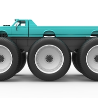 Monster Truck 6x6 concept Version 3 Scale 1:25 - Thumbnail 9