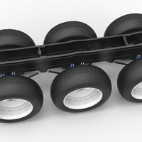 Chassis of 6x6 Monster Truck Version 3 Scale 1:25 - Thumbnail 4