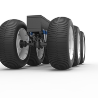 Chassis of 6x6 Monster Truck Version 3 Scale 1:25 - Thumbnail 6