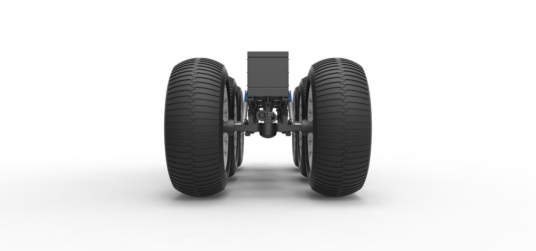 Chassis of 6x6 Monster Truck Version 3 Scale 1:25 3D Print 526761